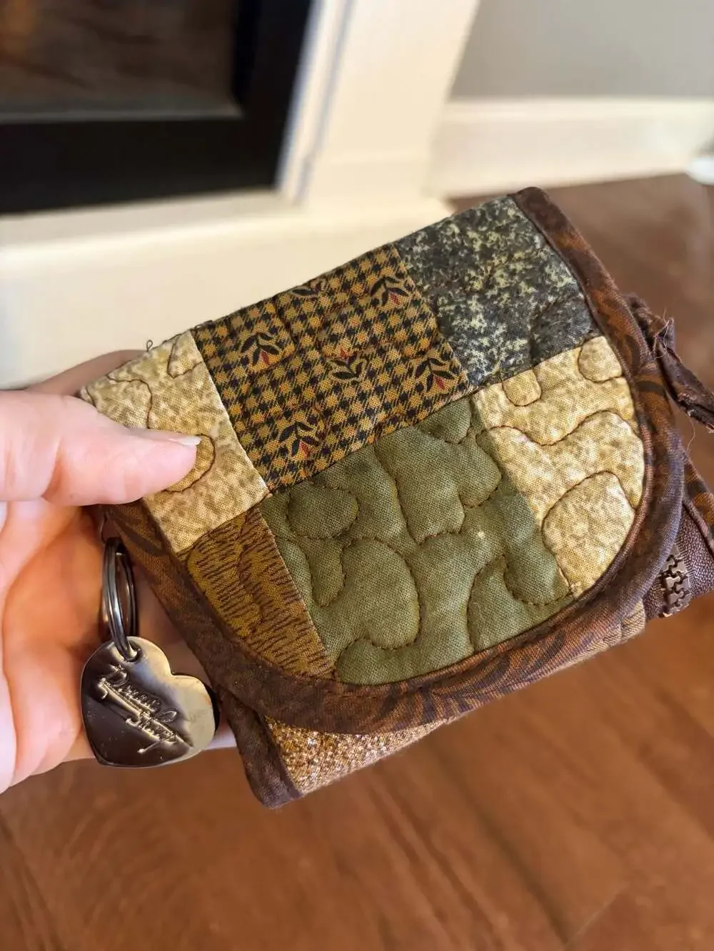 Donna Sharp Patchwork Quilted Backpack And Wallet Set